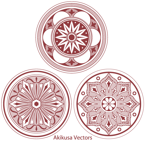 Classic Medallion Ornament Vector Free