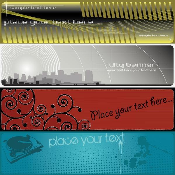 Grunge Vector Banners