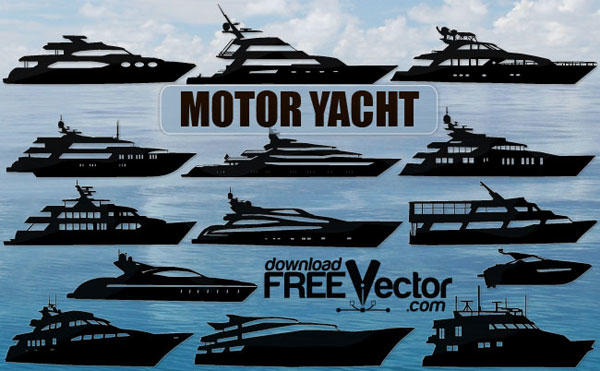 Motor Yacht Vector