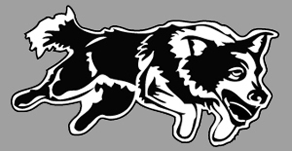 Jumping dog free vector