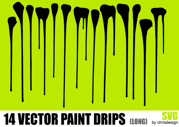 Free Vector Paint Drips