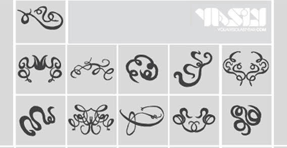 Hand Flourishes Vector