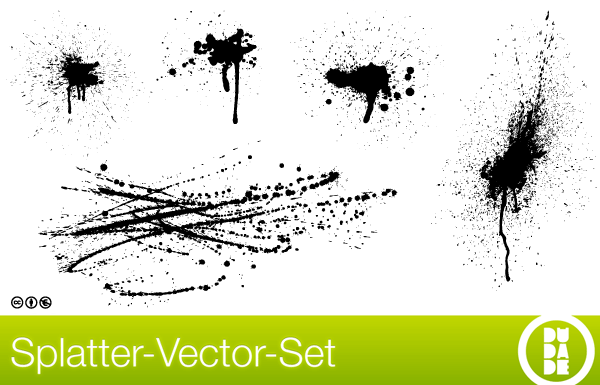 Splatter Vector Set