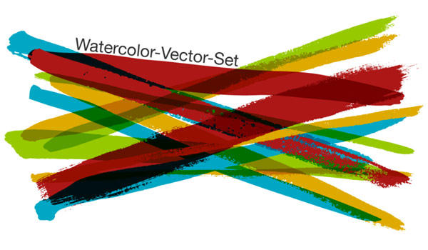 Free Watercolor Vector Set