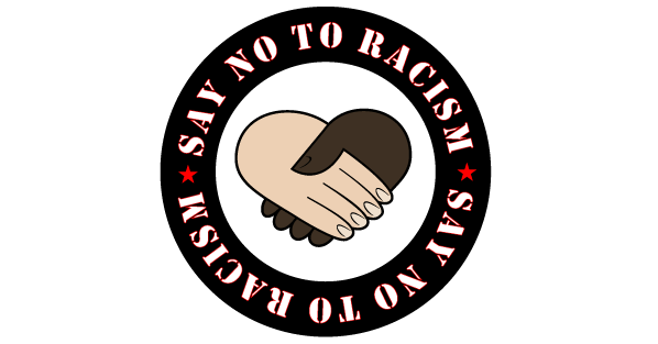 Say No to Racism Vector Sticker