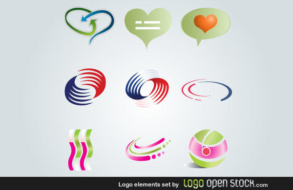 Logo Elements Free Vector Set
