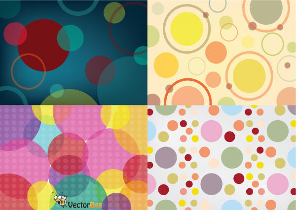 Seamless Vector Circle Patterns Free Download