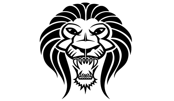 Lion Head Vector Illustration
