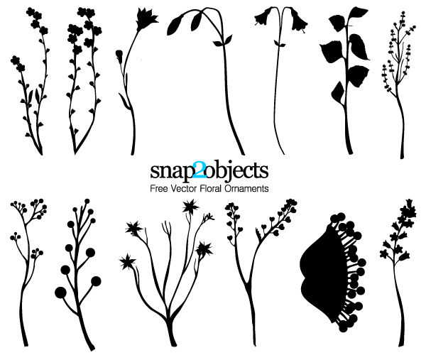 Free Vector Foliage Ornaments Pack