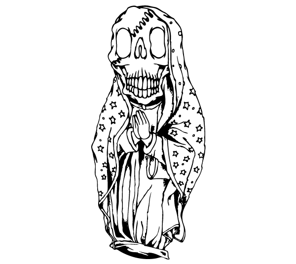Skull Guadalupe Vector Art