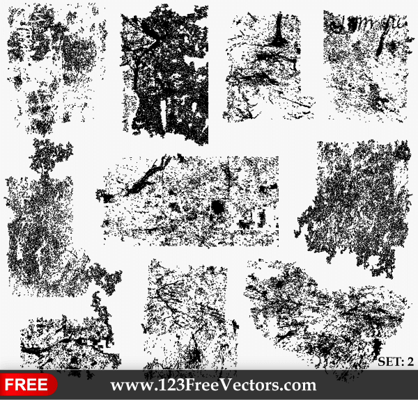 Grunge Texture Illustrator Set-2
