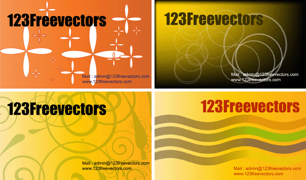 Free vector visiting card