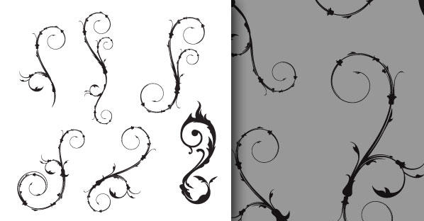 Free Vector Flowers Silhouettes