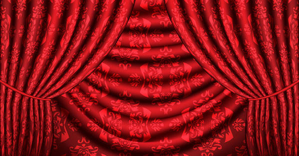 Red Vector Curtain