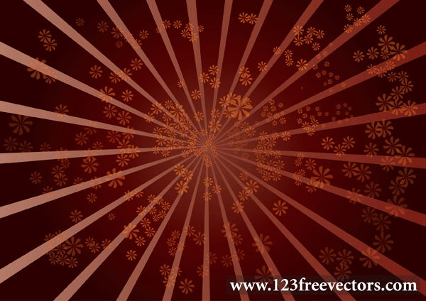 Star Burst Flower Background