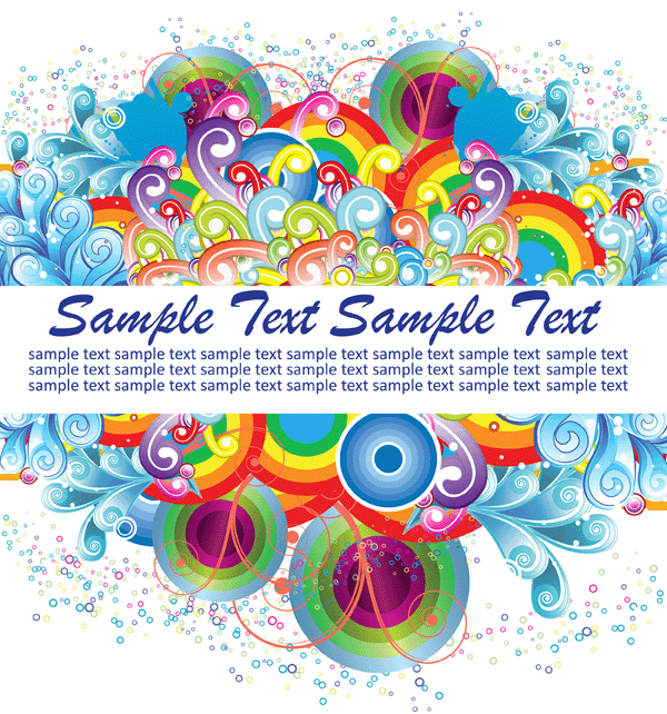 Colorful Swirls Vector Background