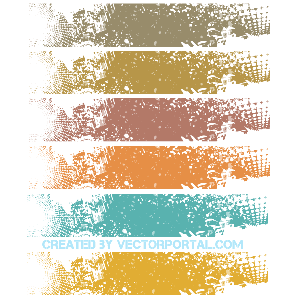 Vector Grunge Banner Background Design