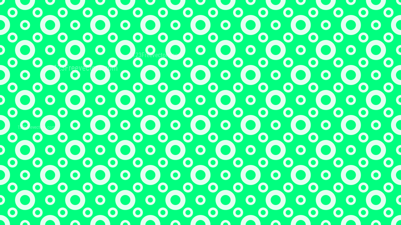 Spring Green Seamless Circle Pattern Background Illustration