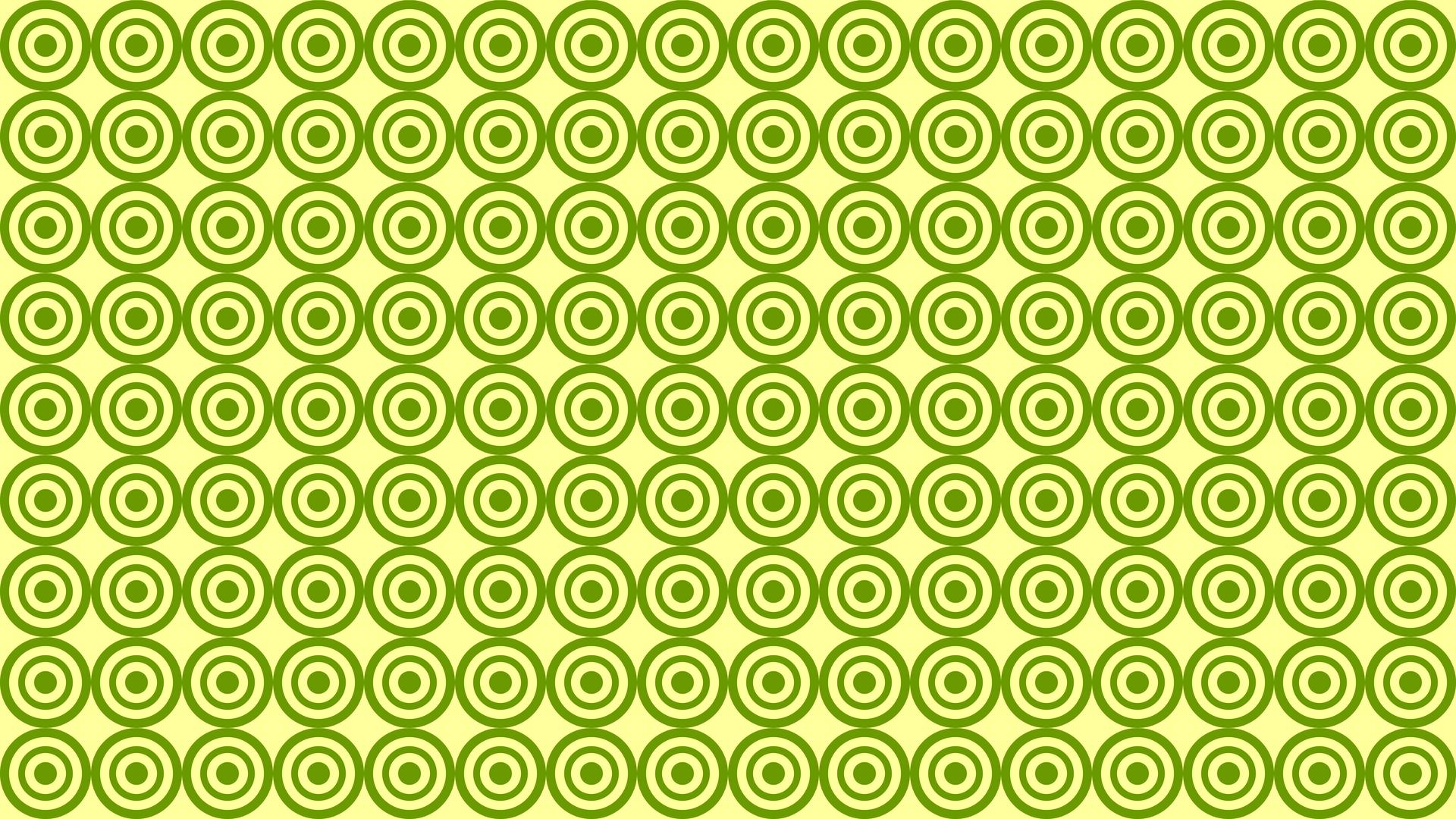 Green Concentric Circles Pattern