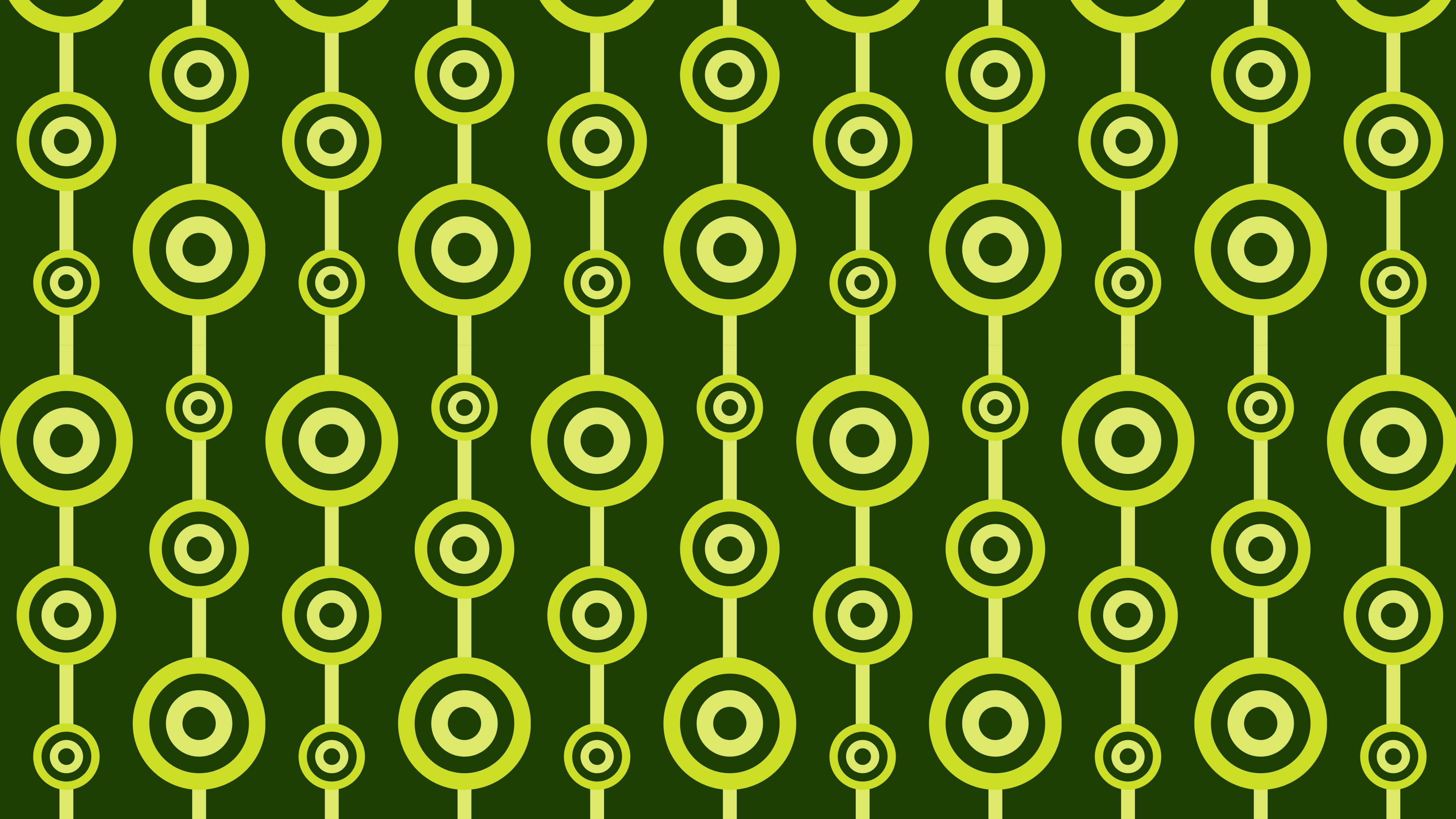 Dark Green Seamless Geometric Circle Pattern Background Design