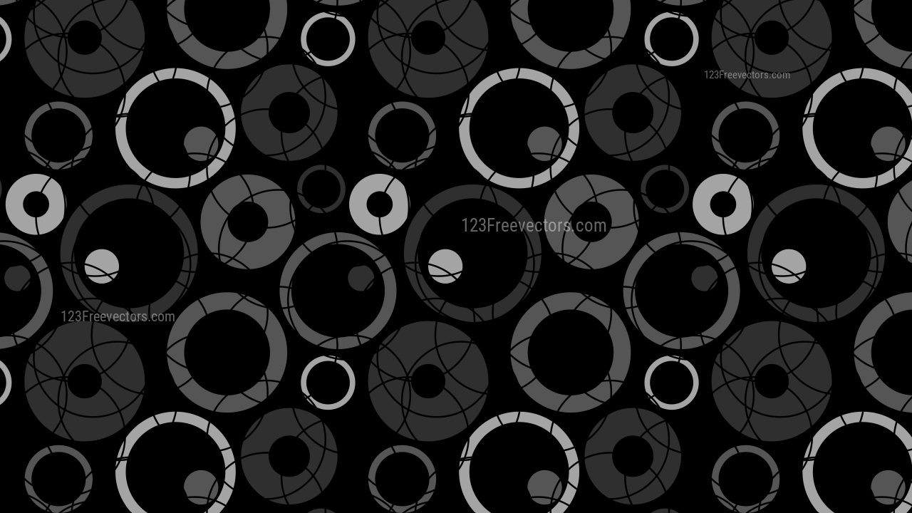 Black Circle Pattern Background Vector Art