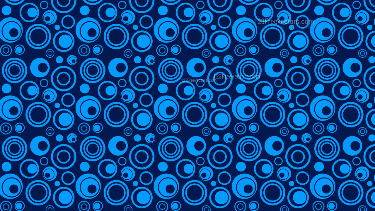 Navy Blue Seamless Circle Background Pattern Design