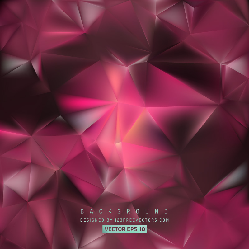 Abstract Dark Pink Low Poly Background