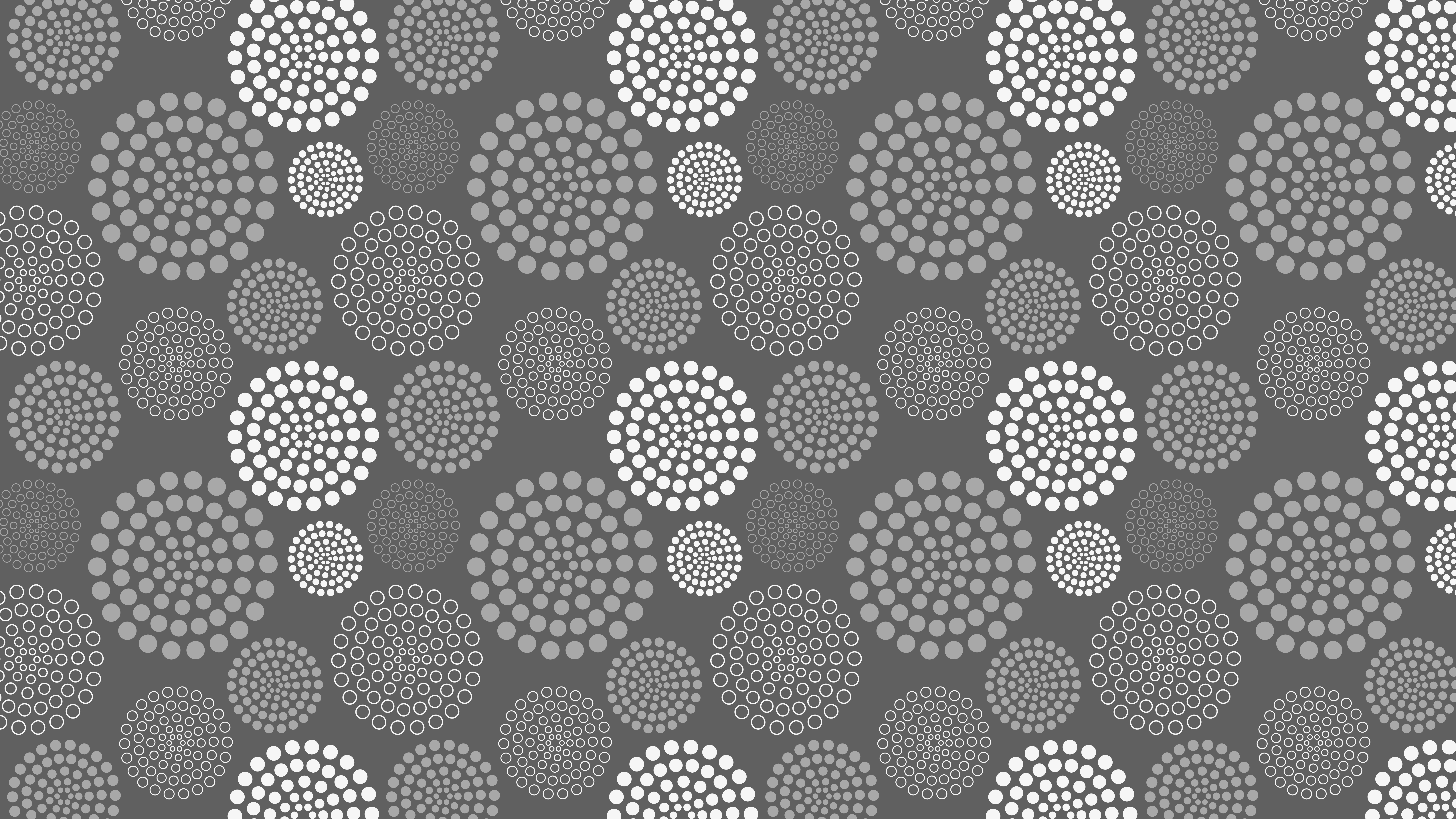 Free Grey Dotted Concentric Circles Background Pattern