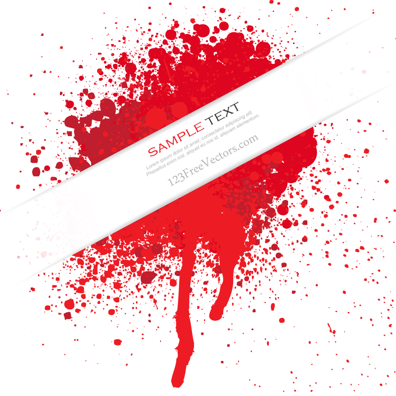 Blood Splatter Vector Free Download
