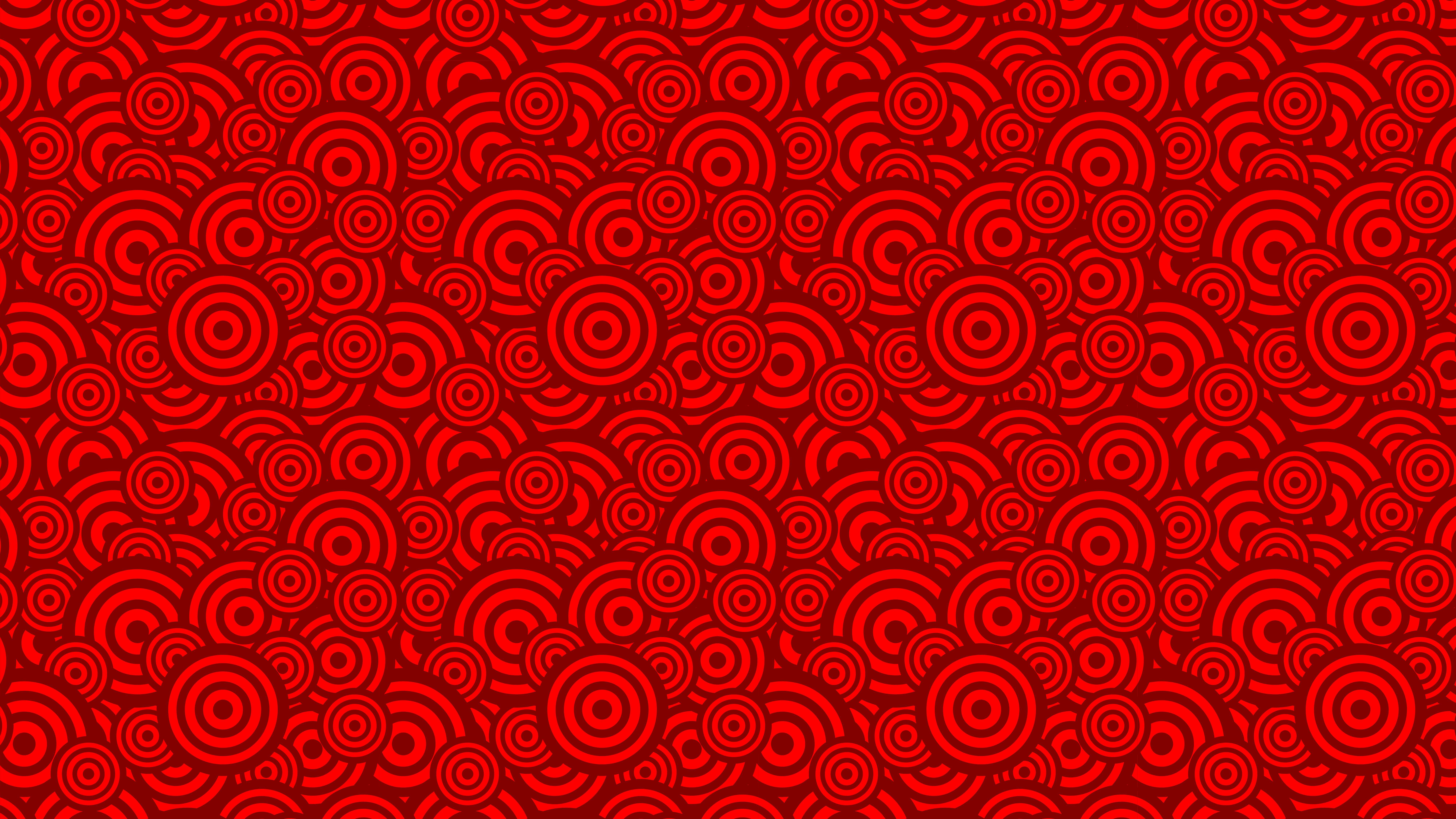 Free Red Seamless Geometric Overlapping Concentric Circles Pattern