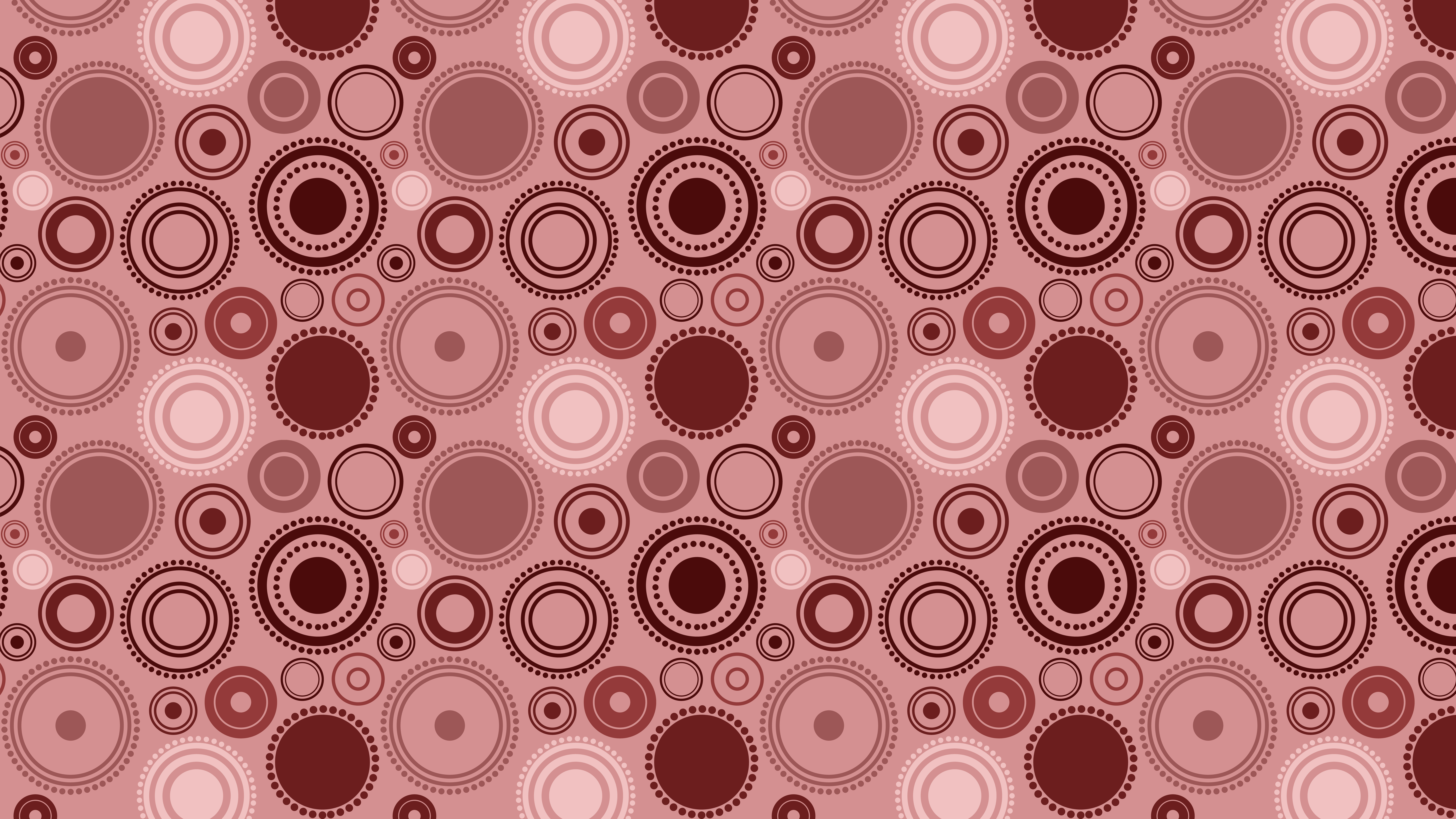 Free Red Scattered Circles Pattern