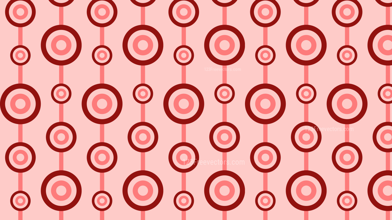 Red Seamless Circle Background Pattern