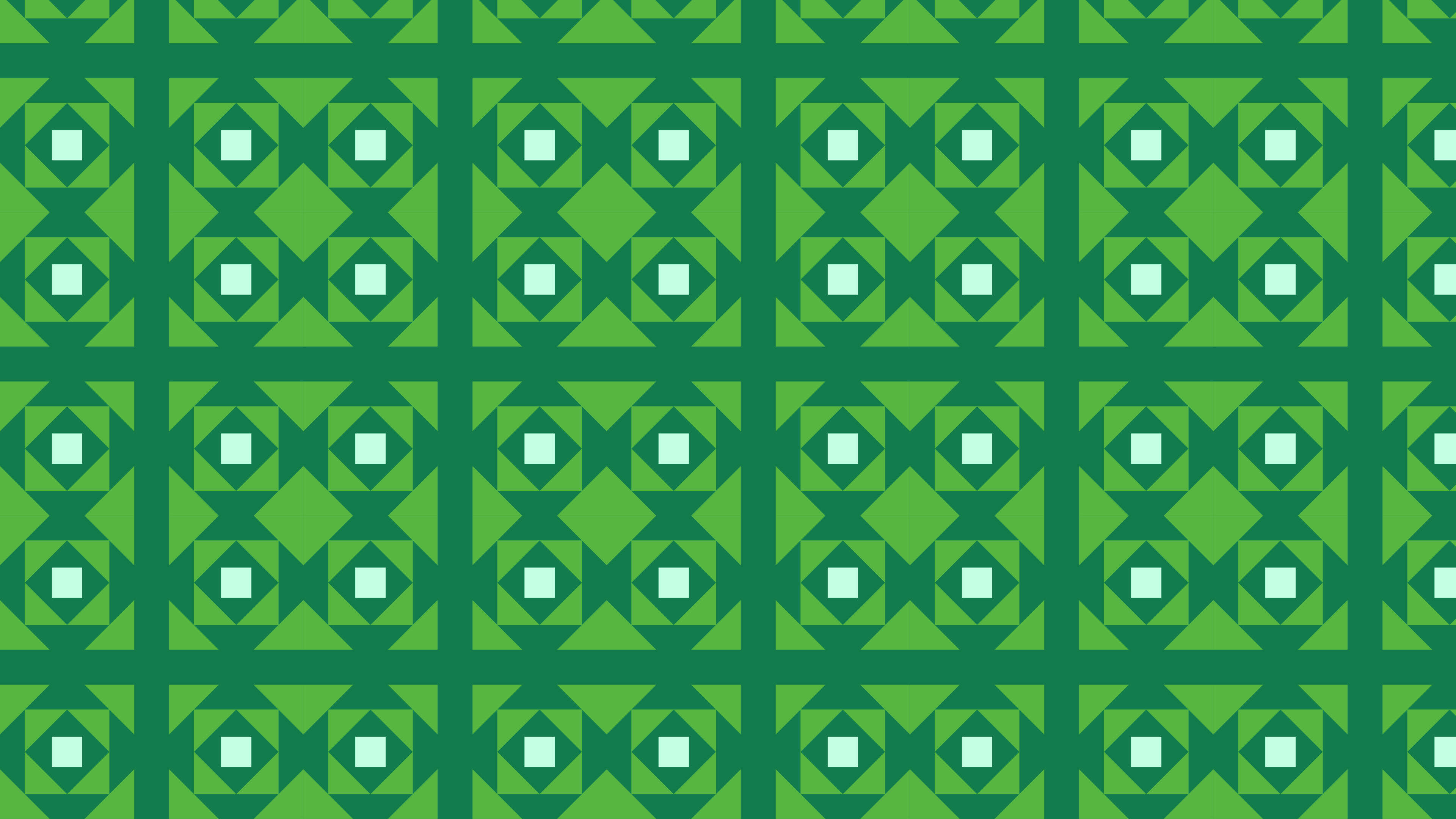 Green Square Pattern Design