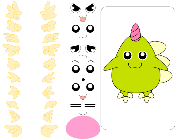 Cute Free Vector Monster
