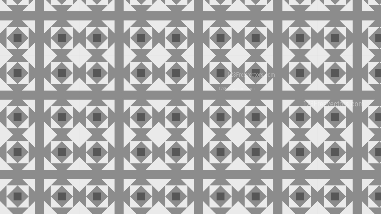 Grey Geometric Square Pattern