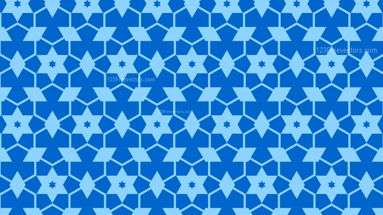 Blue Stars Background Pattern Vector