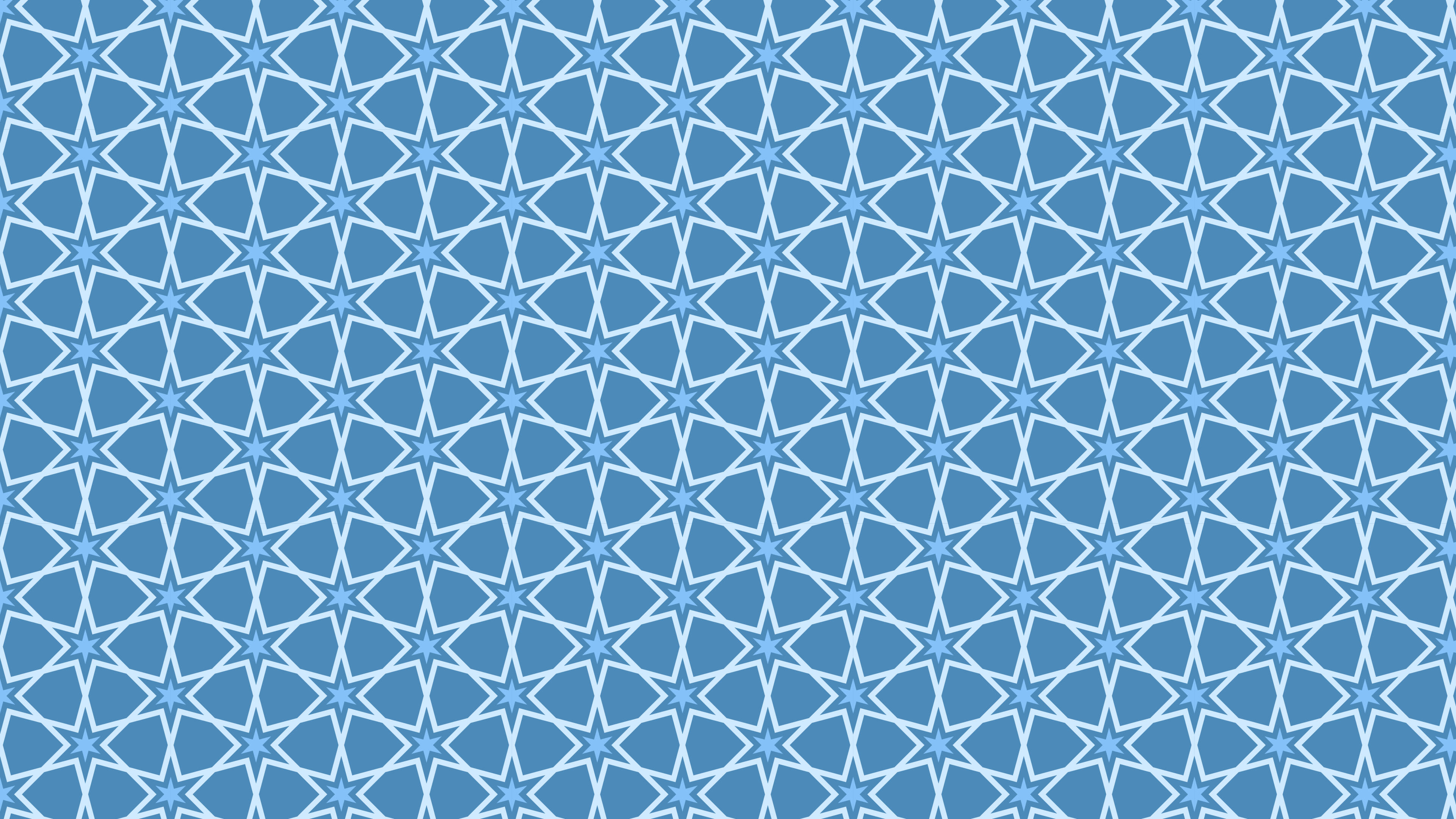 Blue Seamless Stars Pattern Background Vector