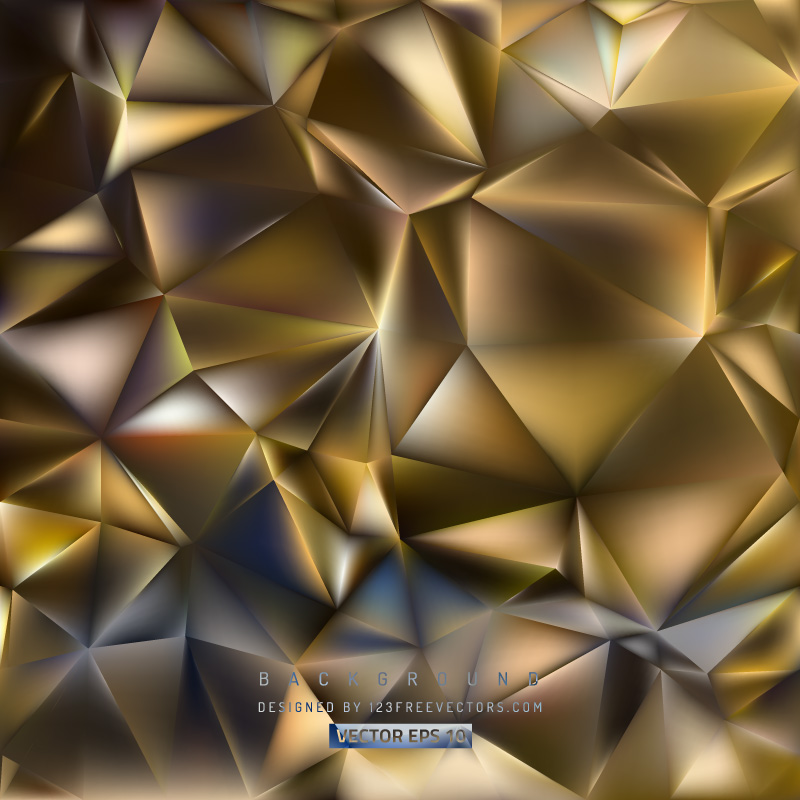 Abstract Black Yellow Polygonal Background Design