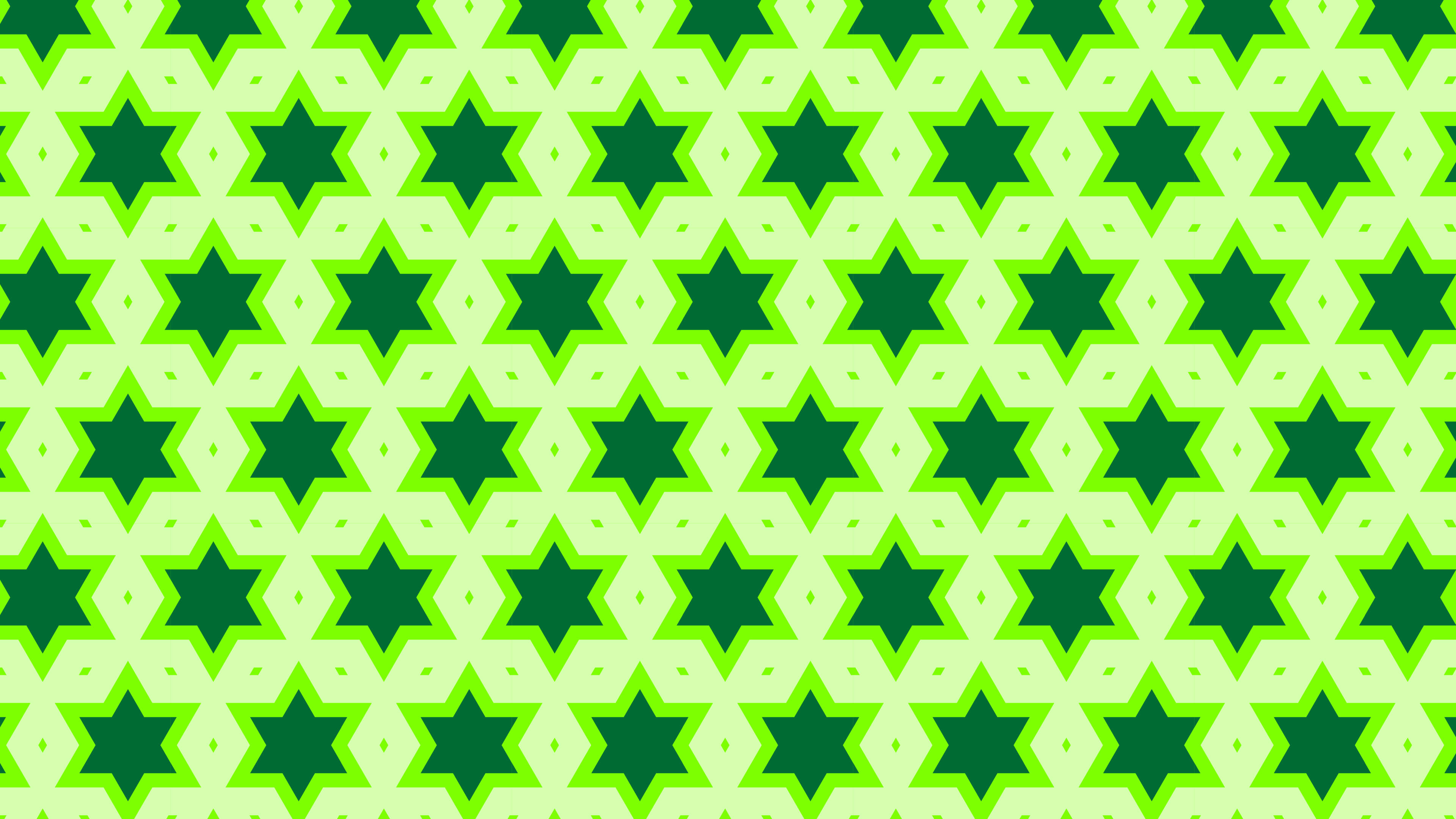 Green Seamless Star Pattern Background