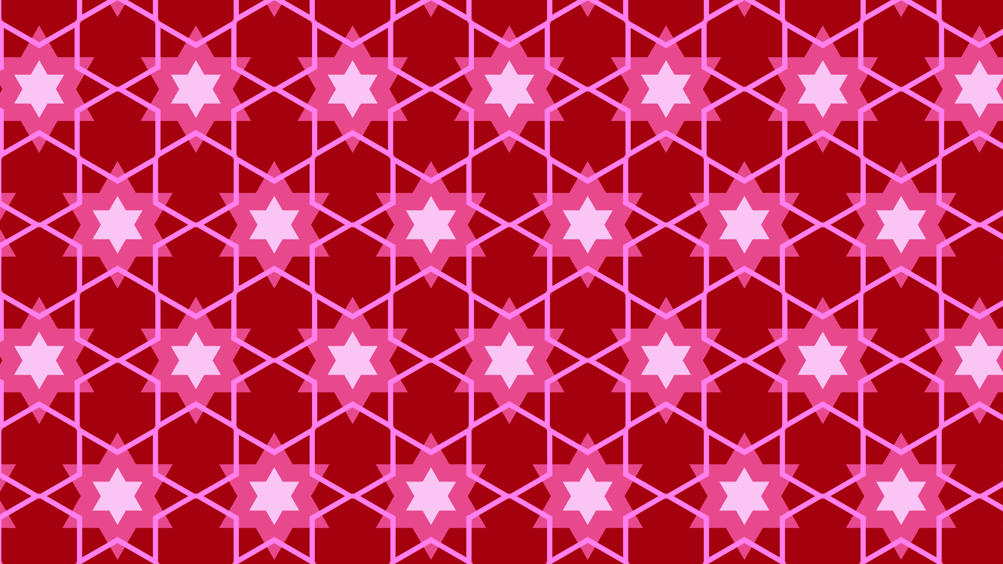 Pink Seamless Stars Background Pattern Vector Illustration