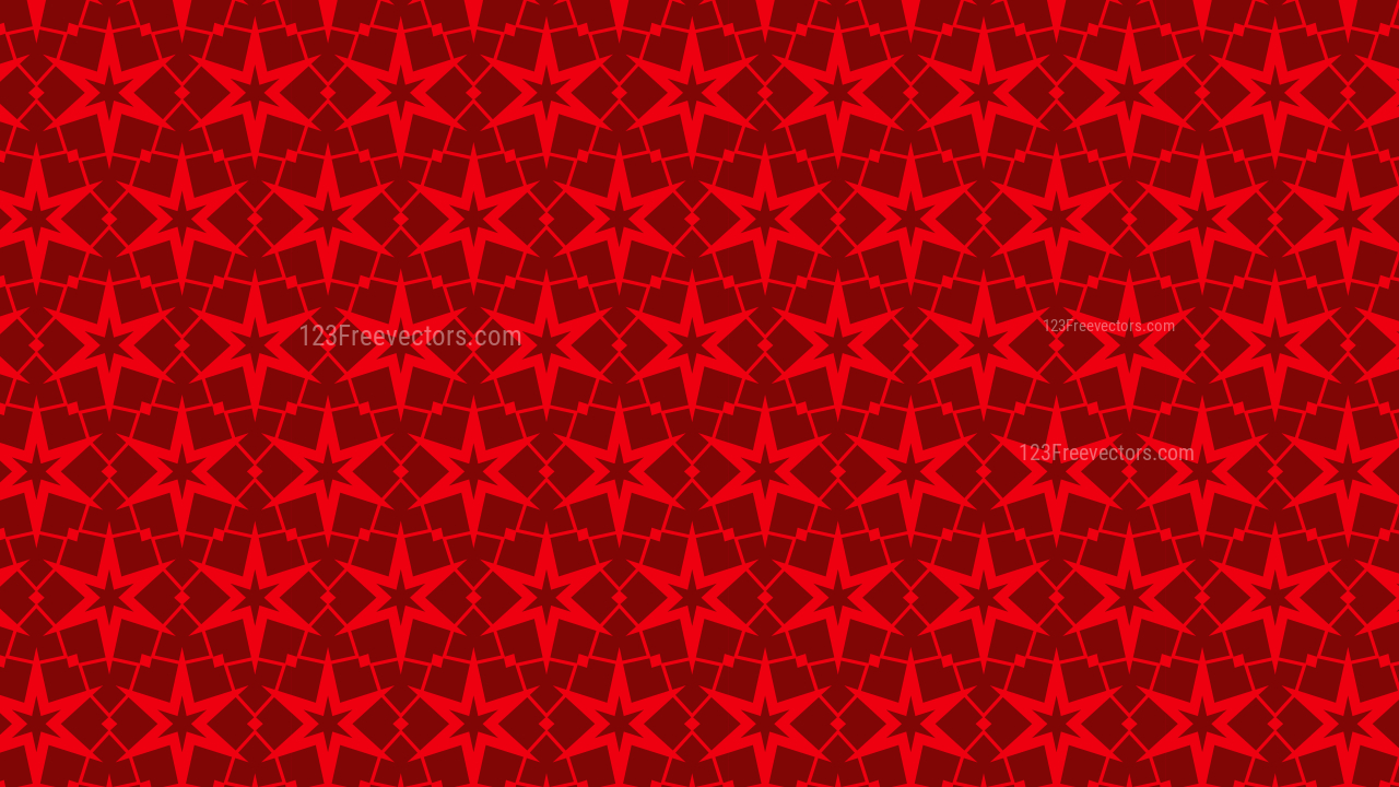 Red Star Background Pattern Vector