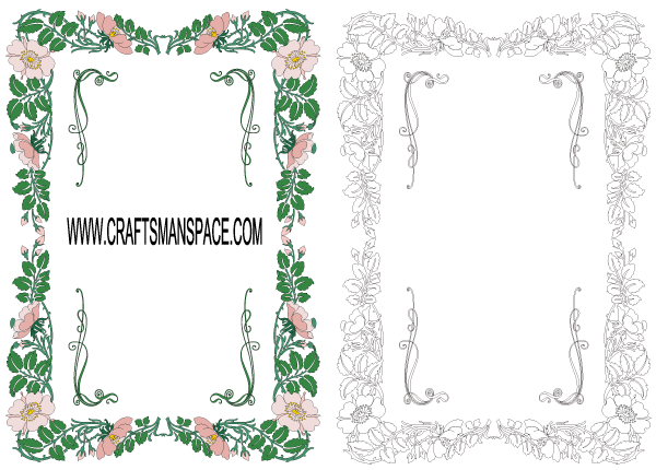 Floral Frame Vector Free