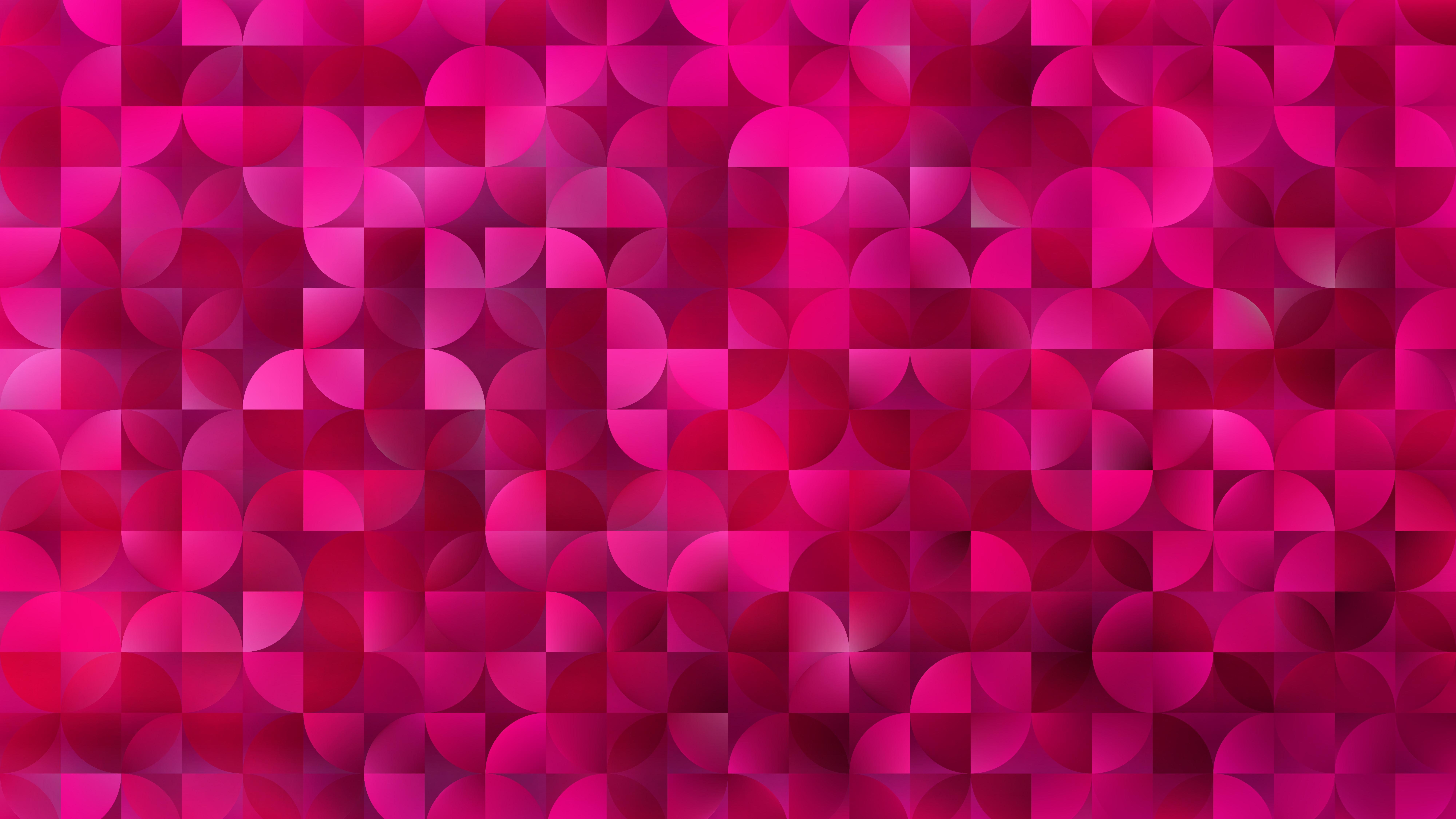 Free Hot Pink Abstract Quarter Circles Background