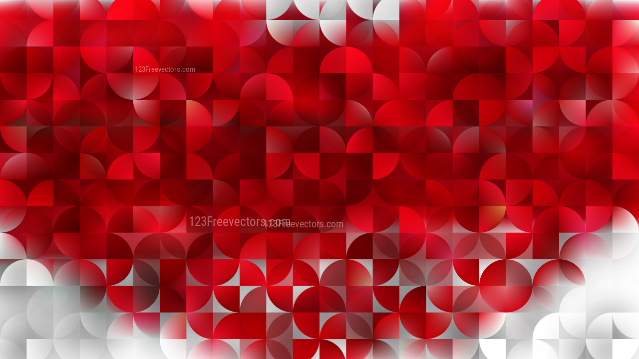 Red Quarter Circles Background Graphic