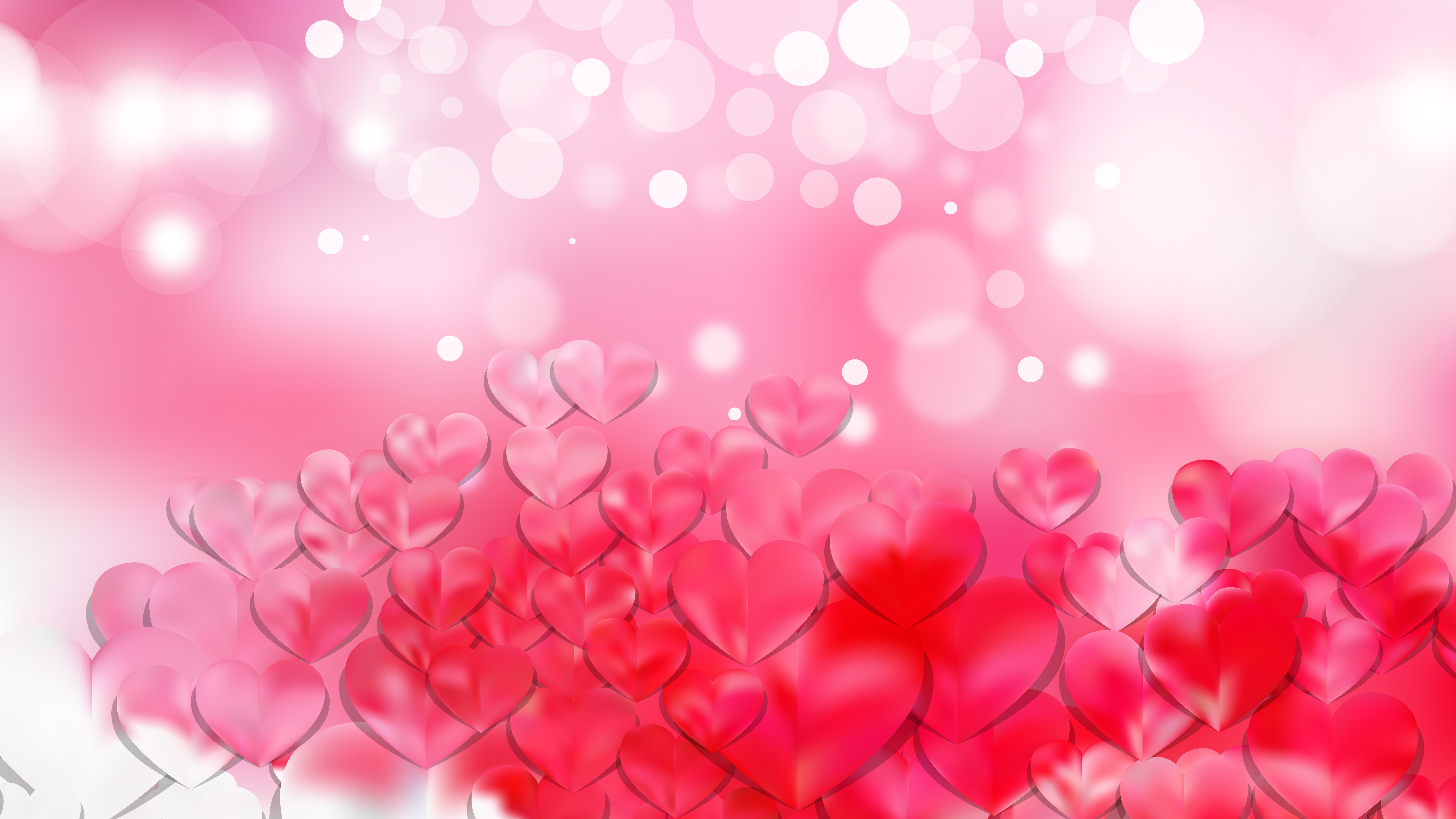 Free Light Pink Valentines Day Background Vector