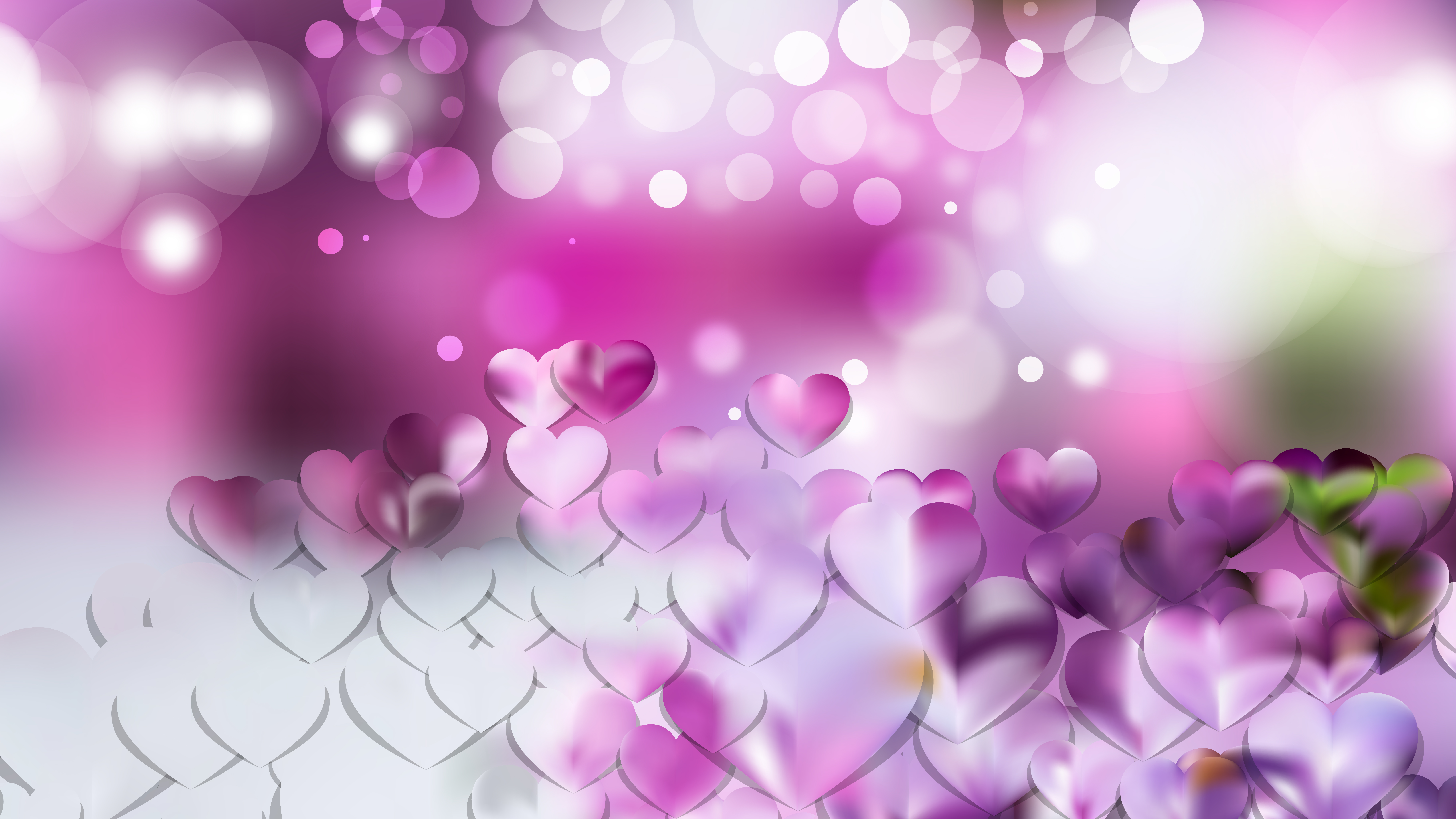 Free Light Purple Heart Wallpaper Background