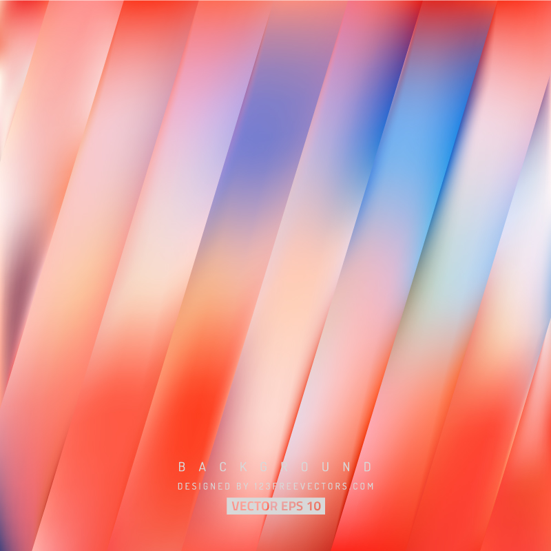 Abstract Blue Red Striped Background