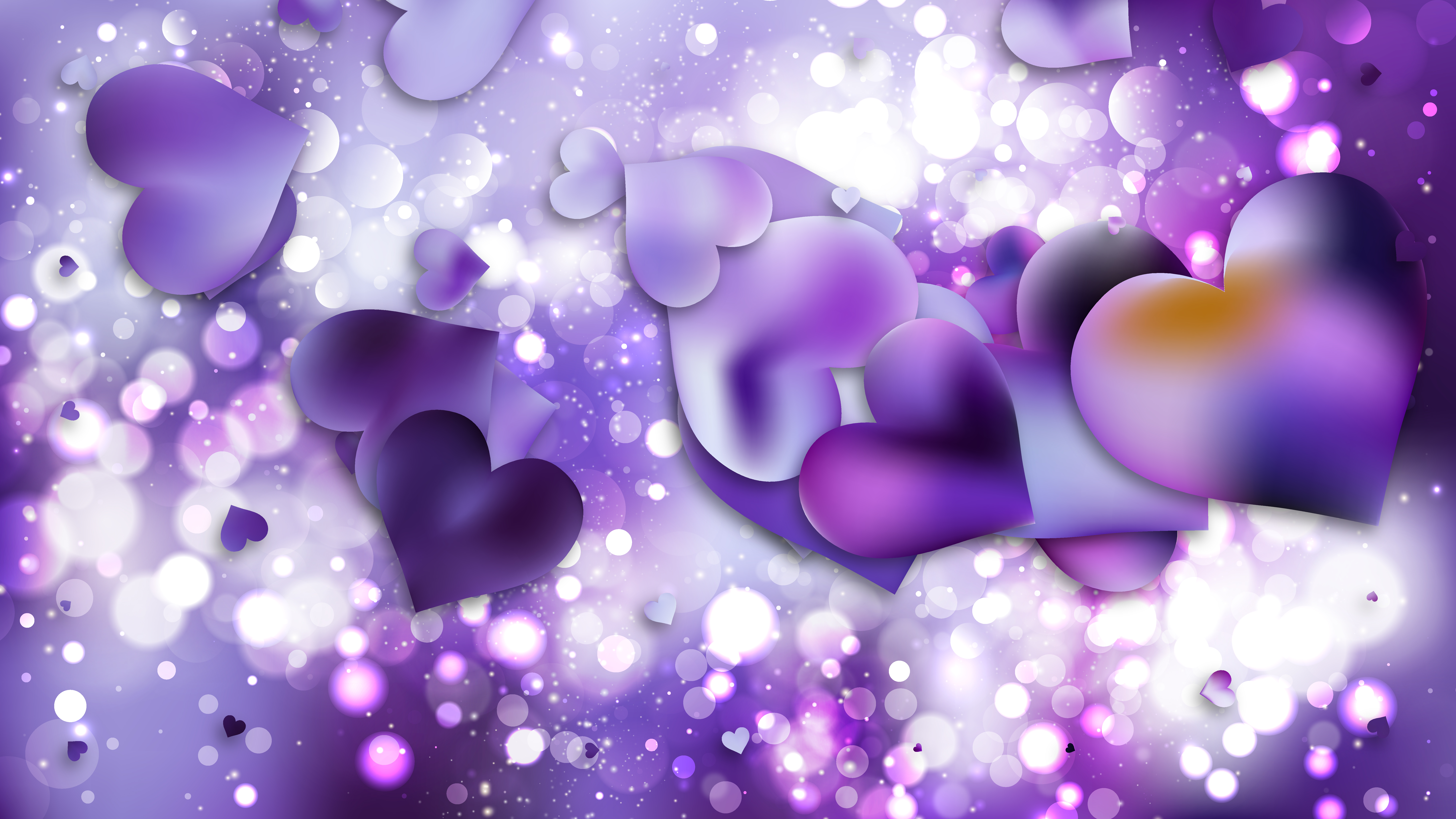 cool purple hearts backgrounds