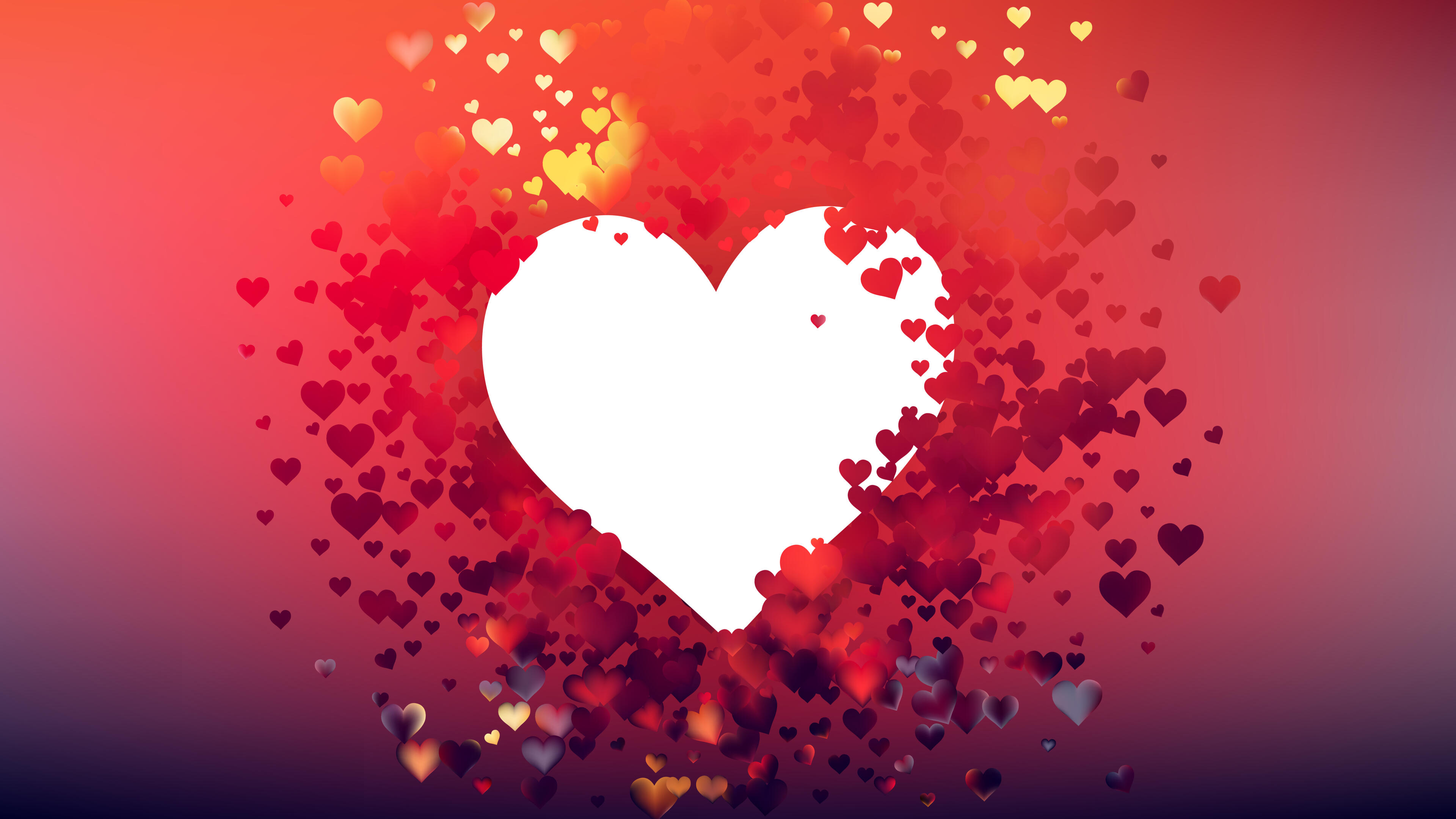 red heart vector background