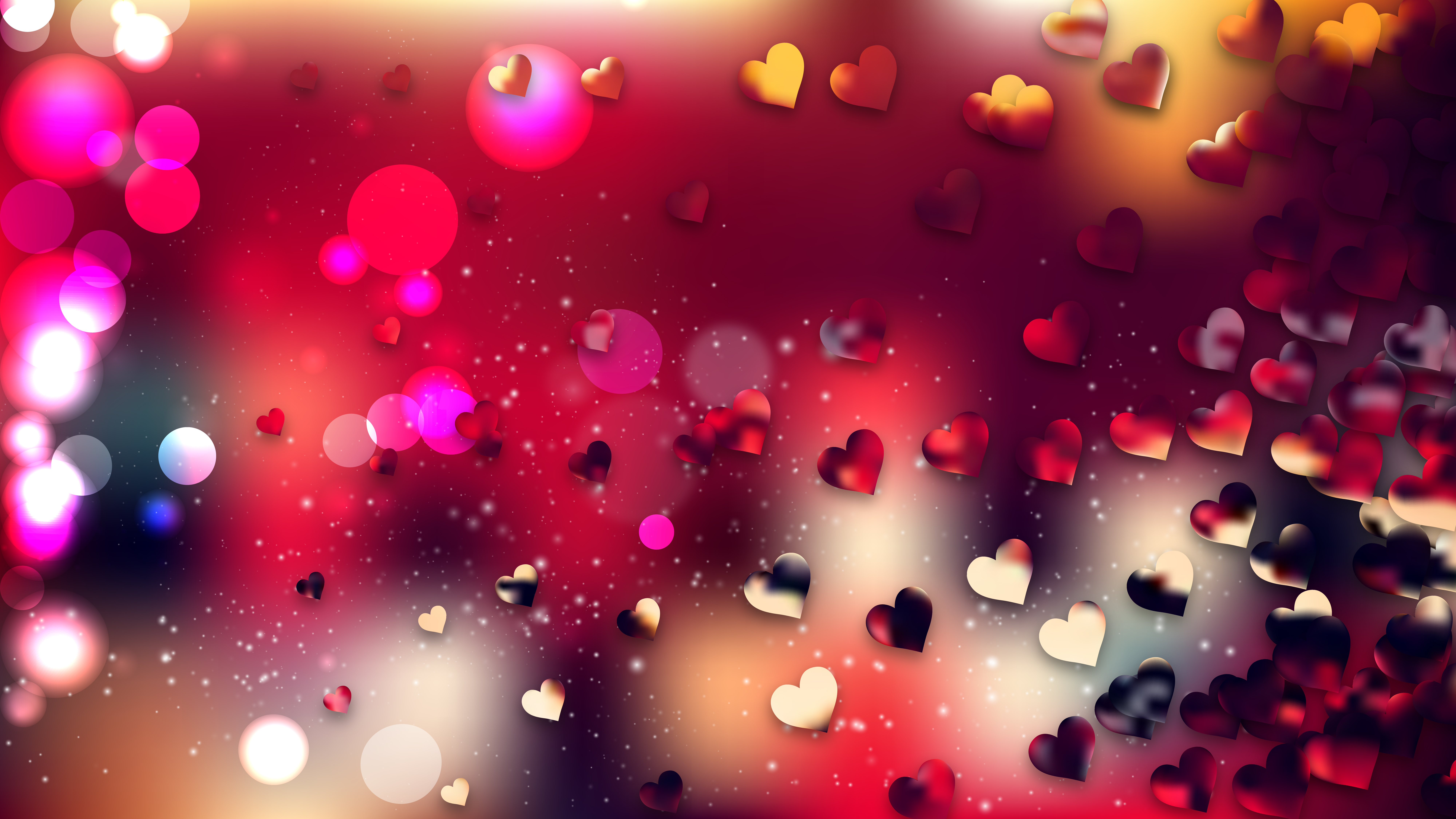 Free Red and Black Valentine Background Vector Graphic